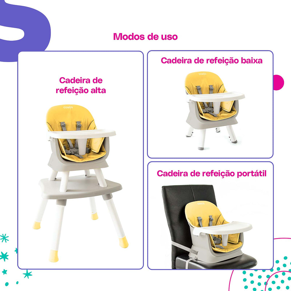 Cosco Kids | Cadeira de Refeição Convertty 8 em 1