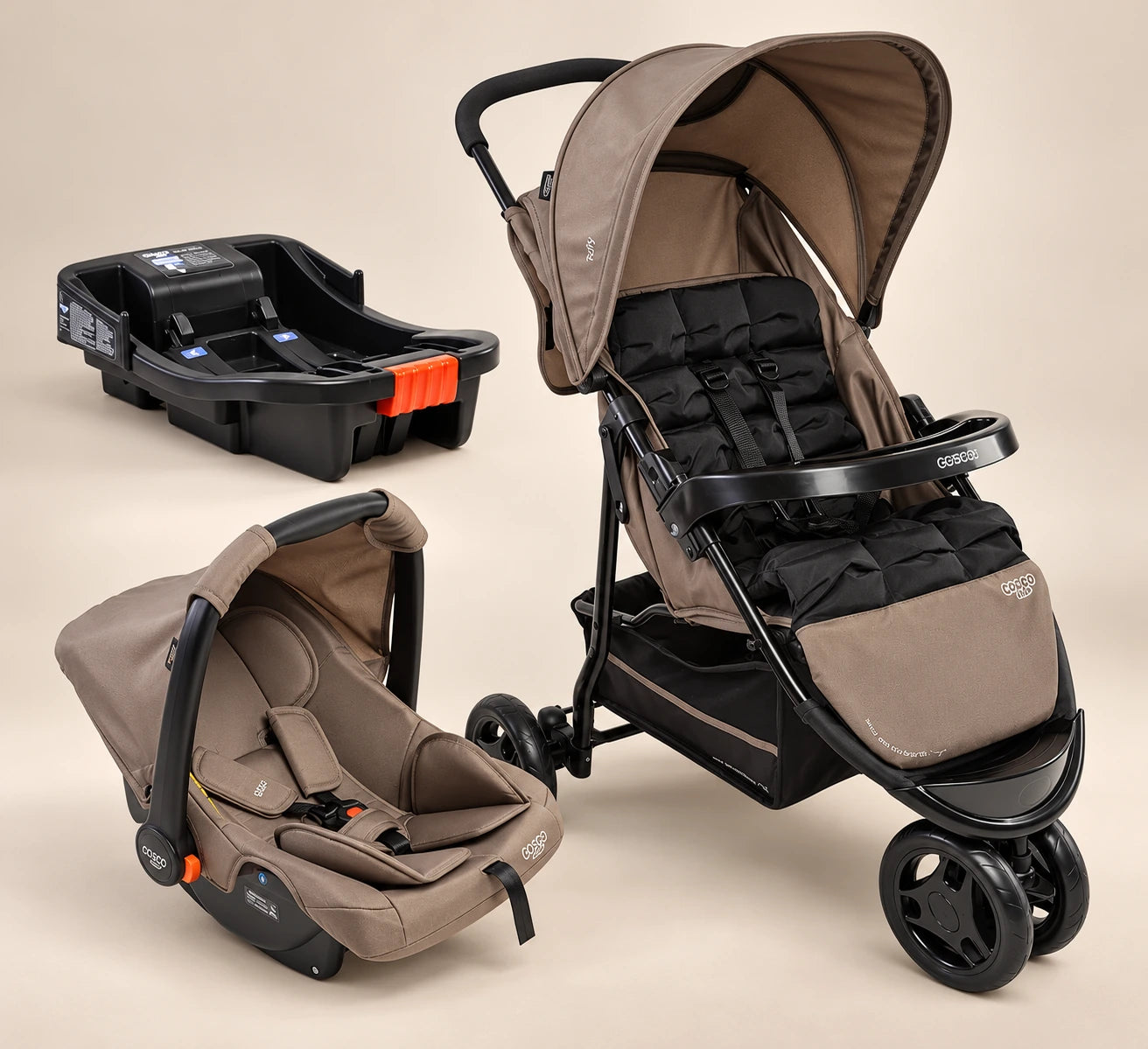 Travel System Toffy Trio com Bebê Conforto e Base Wizz