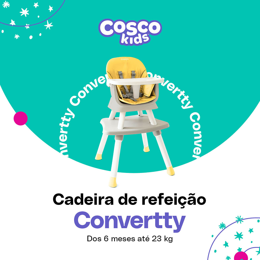 Cosco Kids | Cadeira de Refeição Convertty 8 em 1